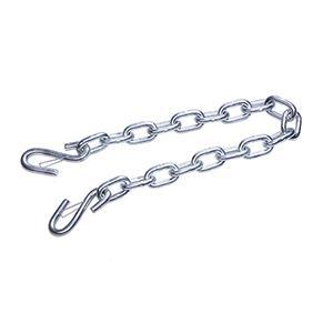 3/16 inch x 48 inch Trailer Chain with S Hooks on Both Ends