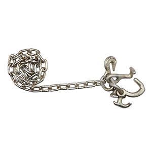 5/16 inch G70 Chain with Grab Hook R T Compact J Hook on One End