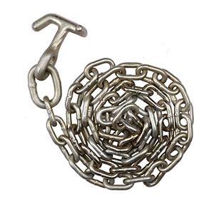 5/16 inch G70 Chain with Grab T-J Hook on One End