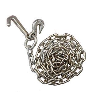 5/16 inch G70 Chain with Grab hook J Hook on One End