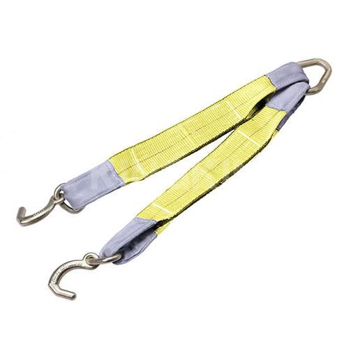 V-Bridle Tow Strap with Compact J Hooks